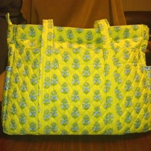 Yellow and blue purse